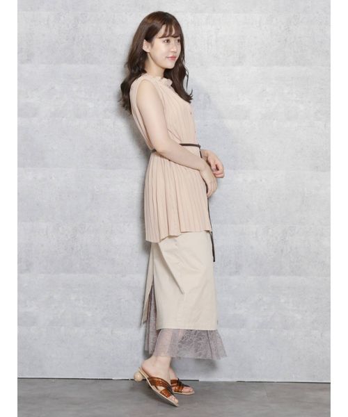 dazzlin（ダズリン）の「スタンドフリルカラーブラウス（シャツ/ブラウス・レディース・オフホワイト/ブラック/ピンク・FREE）」の12枚目の写真