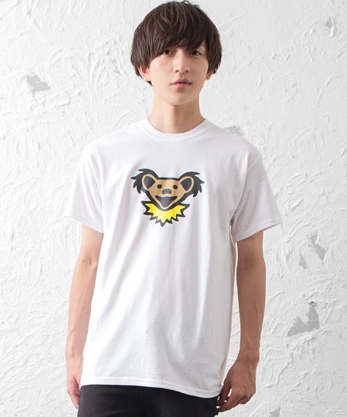 MinoriTY(マイノリティ)の「【Grateful Dead】半袖ベアフェイスプリントTシャツ(Tシャツ/カットソー・メンズ・ホワイト/ブラック/ライトグレー・L/M/XL)」の2枚目の写真