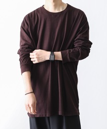 30/1無撚糸×30/1MVSリバー天竺 クルーネックL/S