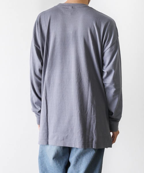 セール】30/1無撚糸×30/1MVSリバー天竺 クルーネックL/S（T