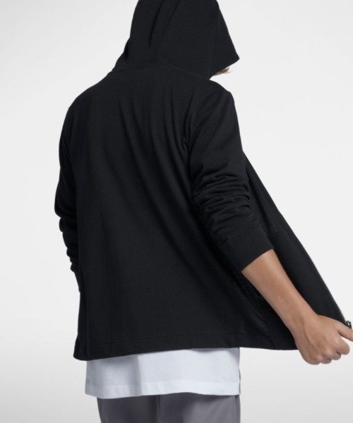 NIKE(ナイキ)の「ナイキ NIKE YTH フルジップ ジャージ フーディ(スウェット・キッズ・ブラック・130cm/140cm/150cm/160cm)」の8枚目の写真