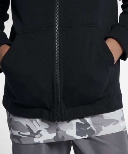 NIKE(ナイキ)の「ナイキ NIKE YTH フルジップ ジャージ フーディ(スウェット・キッズ・ブラック・130cm/140cm/150cm/160cm)」の5枚目の写真