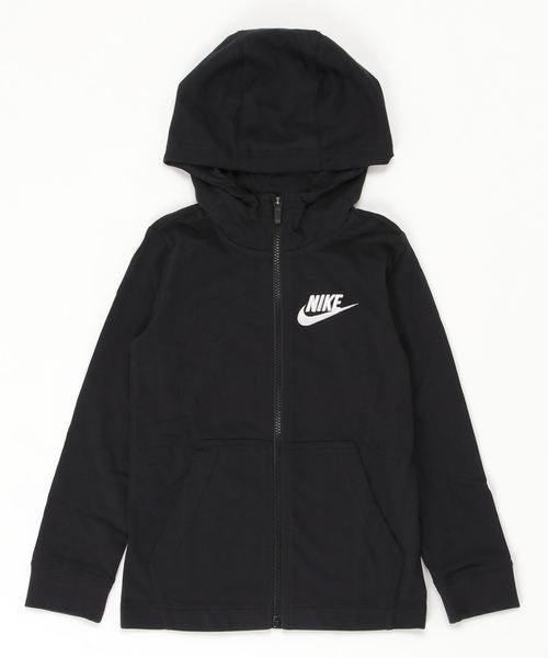 NIKE(ナイキ)の「ナイキ NIKE YTH フルジップ ジャージ フーディ(スウェット・キッズ・ブラック・130cm/140cm/150cm/160cm)」の2枚目の写真