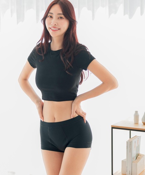 comfits(コンフィッツ)の「吸水ショーツ comfits special(ショーツ・レディース・ブラック/ライトブラック・LL/3L/S/M/L/XS)」の6枚目の写真