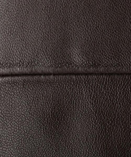 LOEFF 定価14.3万円 レザーポンチョジャケット ブラウン LOEFF（ロエフ）の「＜LOEFF（ロエフ）＞ レザー ポンチョ