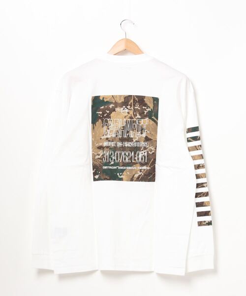 有名な高級ブランド本物 バックプリントロンt Carhartt カーハート のtシャツ カットソー Carhartt Carhartt バックプリントロンt トップス If Tシャツ カットソー Carhartt カーハート のファッション