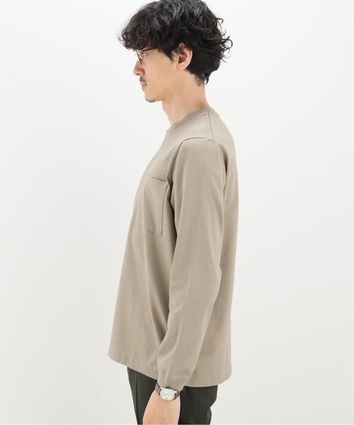 EDIFICE(エディフィス)の「コットンジャージー クルーネックTシャツ(Tシャツ/カットソー・メンズ・ホワイト/ベージュ系その他/ネイビー/ブルー系その他/イエロー・FREE/SMALL/MEDIUM/LARGE)」の16枚目の写真