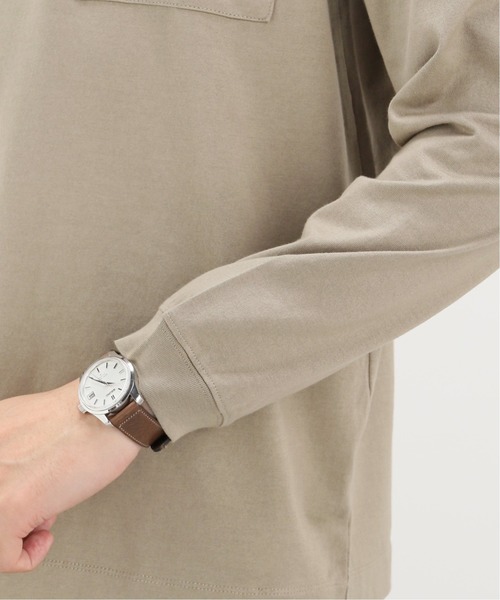 EDIFICE(エディフィス)の「コットンジャージー クルーネックTシャツ(Tシャツ/カットソー・メンズ・ホワイト/ベージュ系その他/ネイビー/ブルー系その他/イエロー・FREE/SMALL/MEDIUM/LARGE)」の6枚目の写真