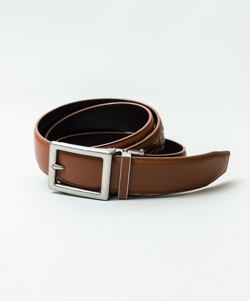 ADPOSION(アドポーション)の「ワンタッチスライド牛革編み込みベルト(ベルト・メンズ・ブラック/ブラウン/ベージュ・FREE)」の1枚目の写真