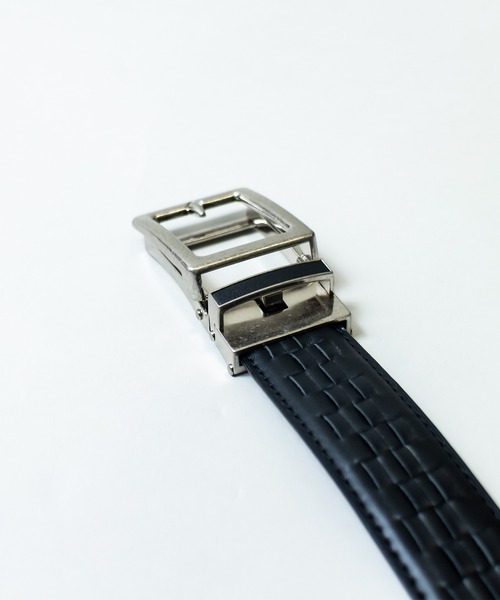 ADPOSION(アドポーション)の「ワンタッチスライド牛革編み込みベルト(ベルト・メンズ・ブラック/ブラウン/ベージュ・FREE)」の6枚目の写真