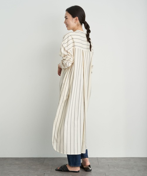 AMERICAN HOLIC（アメリカンホリック）の「バックタック比翼シャツワンピース　＊（ワンピース・レディース・チェック/ホワイト系その他6/ブルー系その他4・FREE）」の8枚目の写真