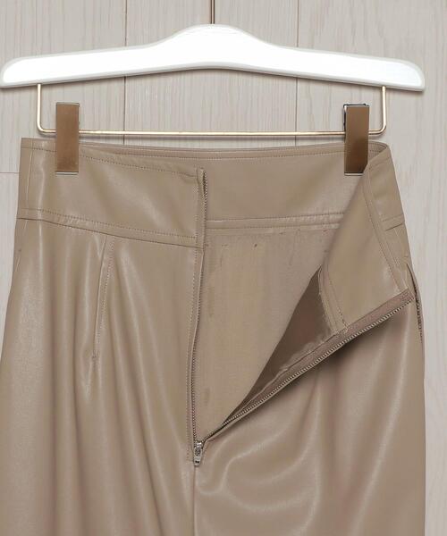 H　BEAUTY&YOUTH UNITED ARROWS（エイチビューティーアンドユースユナイテッドアローズ）の「＜H＞FAKE LEATHER TIGHT SKIRT/スカート（スカート・レディース・ベージュ/ブラック・MEDIUM/SMALL）」の11枚目の写真