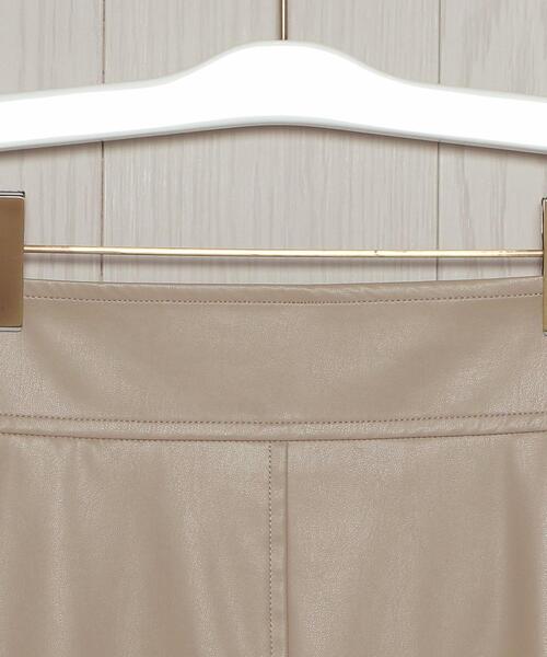 H　BEAUTY&YOUTH UNITED ARROWS（エイチビューティーアンドユースユナイテッドアローズ）の「＜H＞FAKE LEATHER TIGHT SKIRT/スカート（スカート・レディース・ベージュ/ブラック・MEDIUM/SMALL）」の10枚目の写真