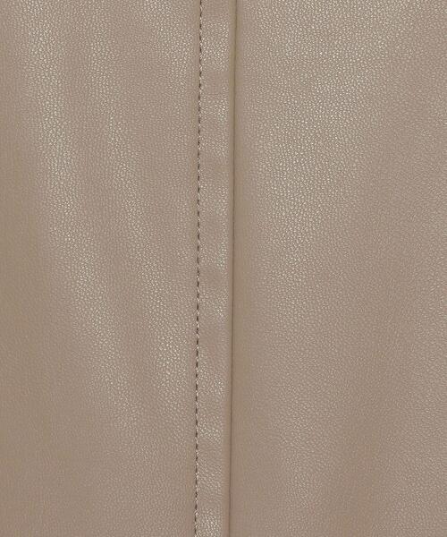 H　BEAUTY&YOUTH UNITED ARROWS（エイチビューティーアンドユースユナイテッドアローズ）の「＜H＞FAKE LEATHER TIGHT SKIRT/スカート（スカート・レディース・ベージュ/ブラック・MEDIUM/SMALL）」の7枚目の写真