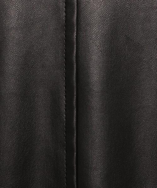 H　BEAUTY&YOUTH UNITED ARROWS（エイチビューティーアンドユースユナイテッドアローズ）の「＜H＞FAKE LEATHER TIGHT SKIRT/スカート（スカート・レディース・ベージュ/ブラック・MEDIUM/SMALL）」の6枚目の写真