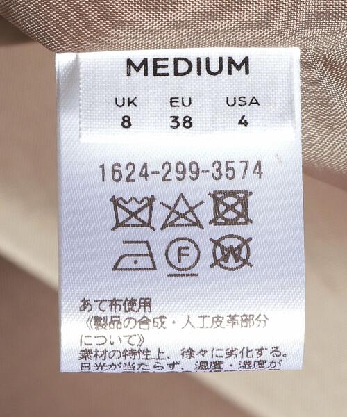 H　BEAUTY&YOUTH UNITED ARROWS（エイチビューティーアンドユースユナイテッドアローズ）の「＜H＞FAKE LEATHER TIGHT SKIRT/スカート（スカート・レディース・ベージュ/ブラック・MEDIUM/SMALL）」の5枚目の写真