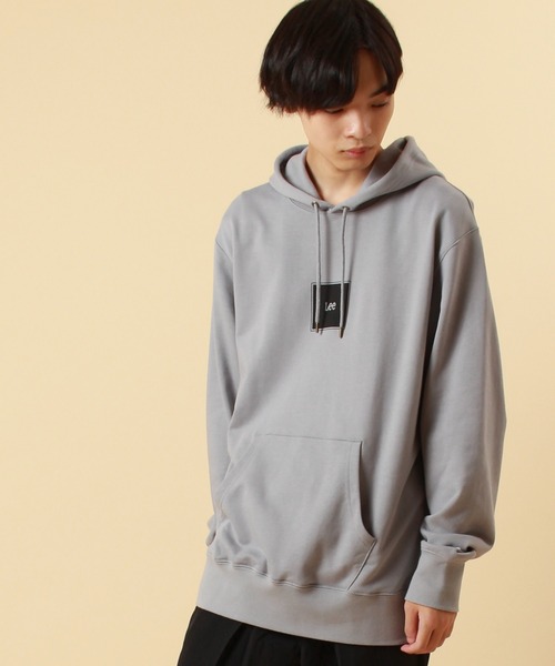 Lee(リー)の「【LEE/リー】別注 ボックスプリントプルパーカー(パーカー・メンズ・ブラック系その他/ホワイト/オリーブ/グレー・M/XL/L)」の6枚目の写真