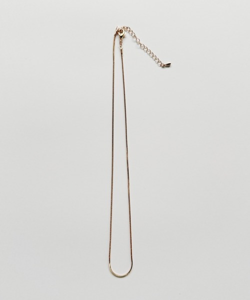 sowang（ソワン）の「１mmシンプルスネークチェーンネックレス/simple snake necklace（ネックレス・レディース・シルバー/ゴールド/ピンク・FREE）」の5枚目の写真