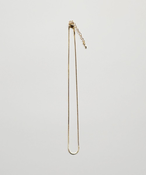 sowang（ソワン）の「１mmシンプルスネークチェーンネックレス/simple snake necklace（ネックレス・レディース・シルバー/ゴールド/ピンク・FREE）」の4枚目の写真