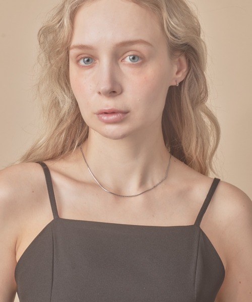 sowang（ソワン）の「１mmシンプルスネークチェーンネックレス/simple snake necklace（ネックレス・レディース・シルバー/ゴールド/ピンク・FREE）」の20枚目の写真