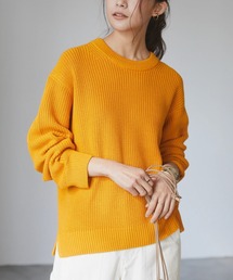 CRAFT STANDARD BOUTIQUE | 【2021SS】クルーネック畔ニットプルオーバー《ウォッシャブル仕様》(ニット/セーター)