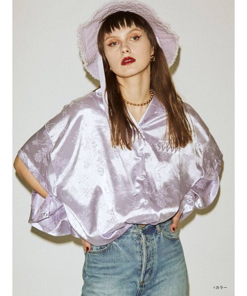 jouetie（ジュエティ）の「ヱヴァンゲリヲン新劇場版 SEELE 2WAYシャツ（シャツ/ブラウス・レディース・グレー/ブラック/ラベンダー/その他1・MEDIUM）」の11枚目の写真