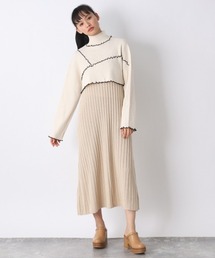 JEANASIS | メローニット2Pワンピース/936316(ワンピース)