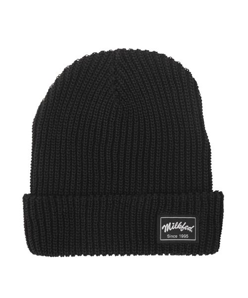 MILKFED.（ミルクフェド）の「BASIC KNITTED CAP　（ニットキャップ/ビーニー/無地）（ニットキャップ/ビーニー・レディース・ブラック/グレー/レッド/バーガンディー/ネイビー・ONE SIZE）」の2枚目の写真