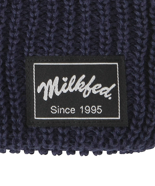 MILKFED.（ミルクフェド）の「BASIC KNITTED CAP　（ニットキャップ/ビーニー/無地）（ニットキャップ/ビーニー・レディース・ブラック/グレー/レッド/バーガンディー/ネイビー・ONE SIZE）」の7枚目の写真