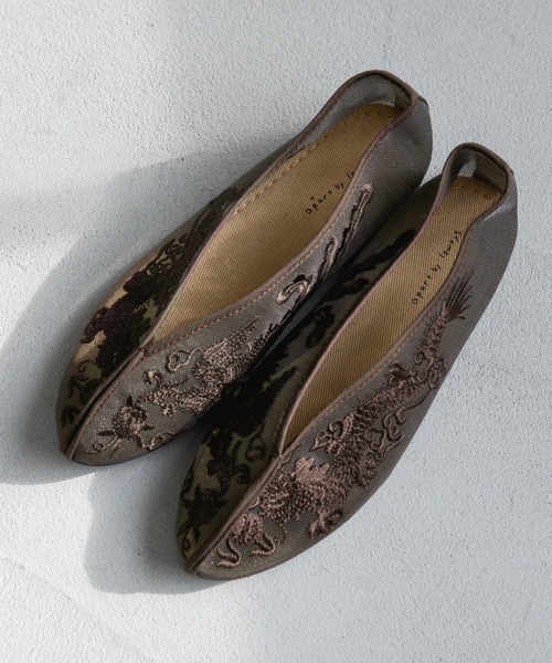 A part by（アパートバイ）の「メッシュチャイナシューズ　933412（その他シューズ・レディース・ブラック/ブラウン/ベージュ・MEDIUM/LARGE）」の3枚目の写真