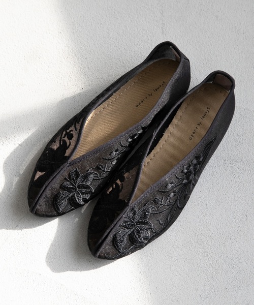 A part by（アパートバイ）の「メッシュチャイナシューズ　933412（その他シューズ・レディース・ブラック/ブラウン/ベージュ・MEDIUM/LARGE）」の2枚目の写真