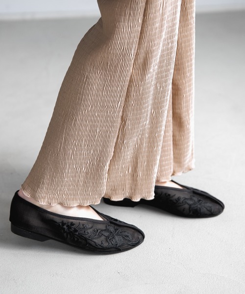 A part by（アパートバイ）の「メッシュチャイナシューズ　933412（その他シューズ・レディース・ブラック/ブラウン/ベージュ・MEDIUM/LARGE）」の4枚目の写真