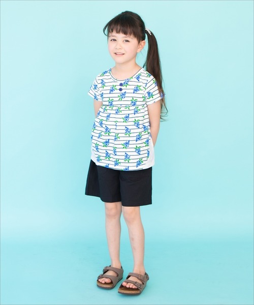 RAGMART（ラグマート）の「総柄チュニックTシャツ グレープ ドット 花柄（Tシャツ/カットソー・キッズ・ブラック×ホワイト/ドット/ピンク系その他・110cm/120cm/130cm/100cm）」の10枚目の写真