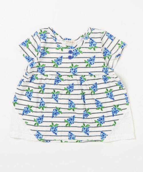 RAGMART（ラグマート）の「総柄チュニックTシャツ グレープ ドット 花柄（Tシャツ/カットソー・キッズ・ブラック×ホワイト/ドット/ピンク系その他・110cm/120cm/130cm/100cm）」の12枚目の写真