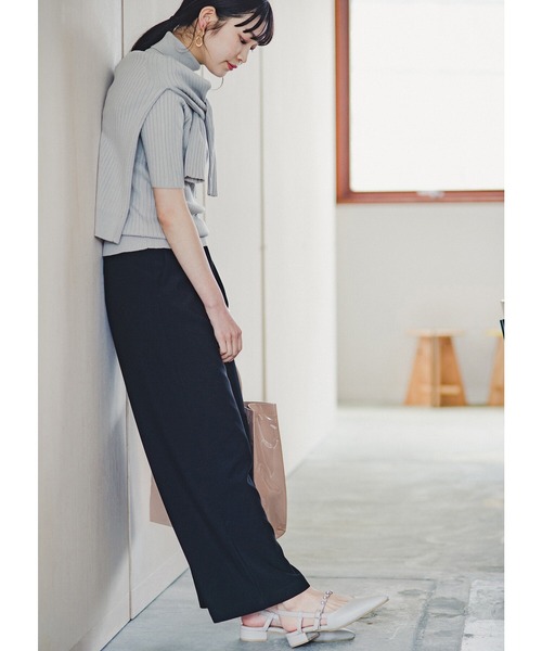 haco!（ハコ）の「シンプルコーデもパパッと華やぐ！ツヤっとプラパールがおめかし気分を高めてくれるポインテッドパンプス（パンプス・レディース・ライトグレー/ブラック・1/2/4/6/3/5）」の19枚目の写真