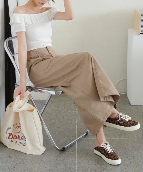 Mayree（メイリー）の「【Mayree】ヘビーツイル＆デニムロングタイトスカート 2021SS（デニムスカート・レディース・ブラック/ブルー/サンドベージュ/インディゴブルー/アイボリー・FREE）」の7枚目の写真