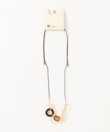 earth music&ecology | ウッドアクリルネックレス ＊(ネックレス)