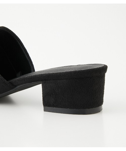 AZUL by moussy（アズールバイマウジー）の「BACK OPEN PUMPS/バックオープンパンプス（サンダル・レディース・ブラック/ライトパープル・LARGE/SMALL/MEDIUM）」の5枚目の写真