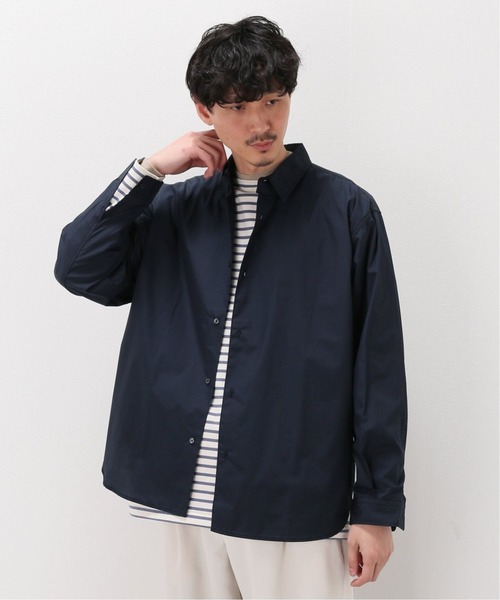 値下げ　EDIFICE Thick count シャツ　XLサイズ　ブルー EDIFICE（エディフィス）の「Thick count シャツ（シャツ