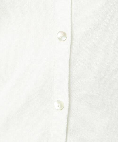 closet story（クローゼットストーリー）の「＜closet story＞□スケカン イージーVネック カーディガン -手洗い可能-（カーディガン/ボレロ・レディース・ホワイト/ブラック/ベージュ・FREE）」の9枚目の写真