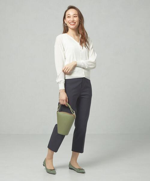 closet story（クローゼットストーリー）の「＜closet story＞□スケカン イージーVネック カーディガン -手洗い可能-（カーディガン/ボレロ・レディース・ホワイト/ブラック/ベージュ・FREE）」の10枚目の写真