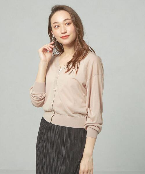 closet story（クローゼットストーリー）の「＜closet story＞□スケカン イージーVネック カーディガン -手洗い可能-（カーディガン/ボレロ・レディース・ホワイト/ブラック/ベージュ・FREE）」の12枚目の写真