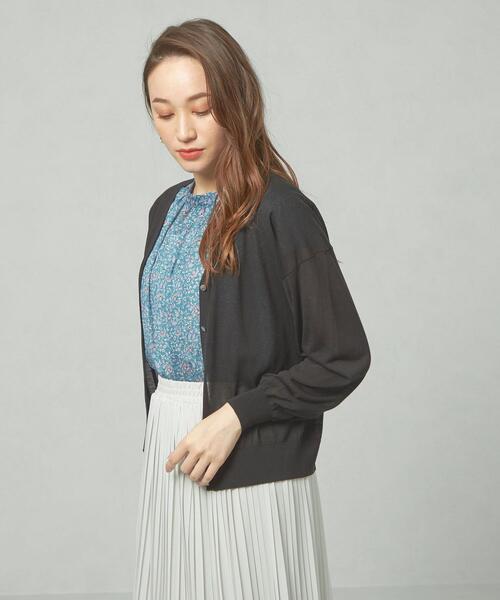 closet story（クローゼットストーリー）の「＜closet story＞□スケカン イージーVネック カーディガン -手洗い可能-（カーディガン/ボレロ・レディース・ホワイト/ブラック/ベージュ・FREE）」の14枚目の写真