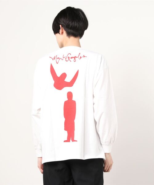 Mark Gonzales（マーク・ゴンザレス）の「Mark Gonzales(マーク ゴンザレス)エンジェルプリントロングスリーブカットソー×2type（Tシャツ/カットソー・メンズ・ホワイト系2/ブラック系1/ブラック系2/ホワイト系1・XL/L/M）」の8枚目の写真