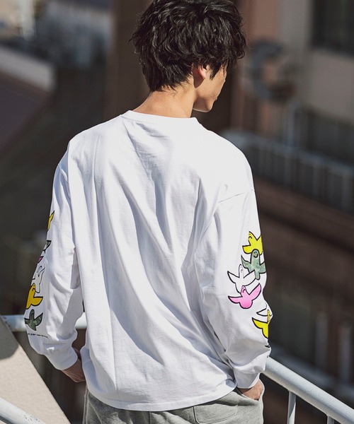 Mark Gonzales（マーク・ゴンザレス）の「Mark Gonzales(マーク ゴンザレス)エンジェルプリントロングスリーブカットソー×2type（Tシャツ/カットソー・メンズ・ホワイト系2/ブラック系1/ブラック系2/ホワイト系1・XL/L/M）」の20枚目の写真