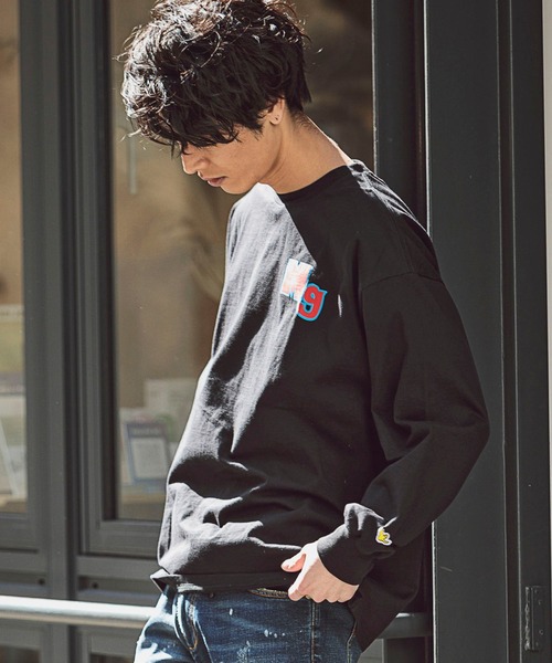 Mark Gonzales（マーク・ゴンザレス）の「Mark Gonzales(マーク ゴンザレス)エンジェルプリントロングスリーブカットソー×2type（Tシャツ/カットソー・メンズ・ホワイト系2/ブラック系1/ブラック系2/ホワイト系1・XL/L/M）」の22枚目の写真