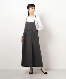 Samansa Mos2 | 35thリネン混キャミワンピース(ワンピース)