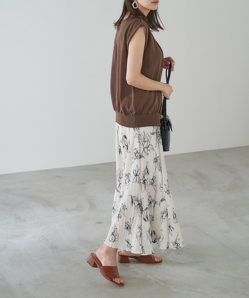 Chaco closet(チャコ クローゼット)の「3wayフレンチスリーブサマーニット ニットベスト カーディガン(カーディガン/ボレロ・レディース・ブラック/ベージュ/パープル/ブラウン/オフホワイト/オレンジ/ブルー/グリーン系その他・FREE)」の19枚目の写真