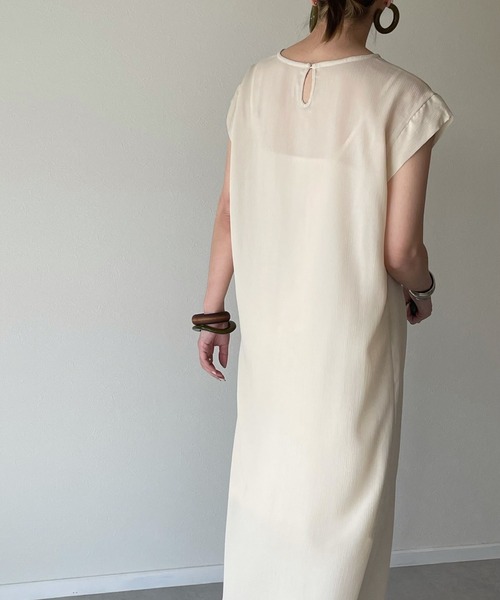 y/m by misato（イムバイミサト）の「楊柳ワンピース（ワンピース・レディース・アイボリー/ダークブルー・FREE）」の16枚目の写真