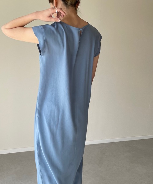 y/m by misato（イムバイミサト）の「楊柳ワンピース（ワンピース・レディース・アイボリー/ダークブルー・FREE）」の22枚目の写真